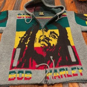 Vintage Rare Bob Marley “One Love” Knitted Hoodie